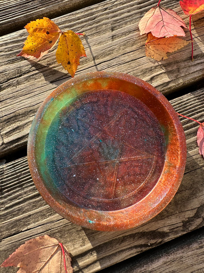 Galaxy Pentacle Offering Dish