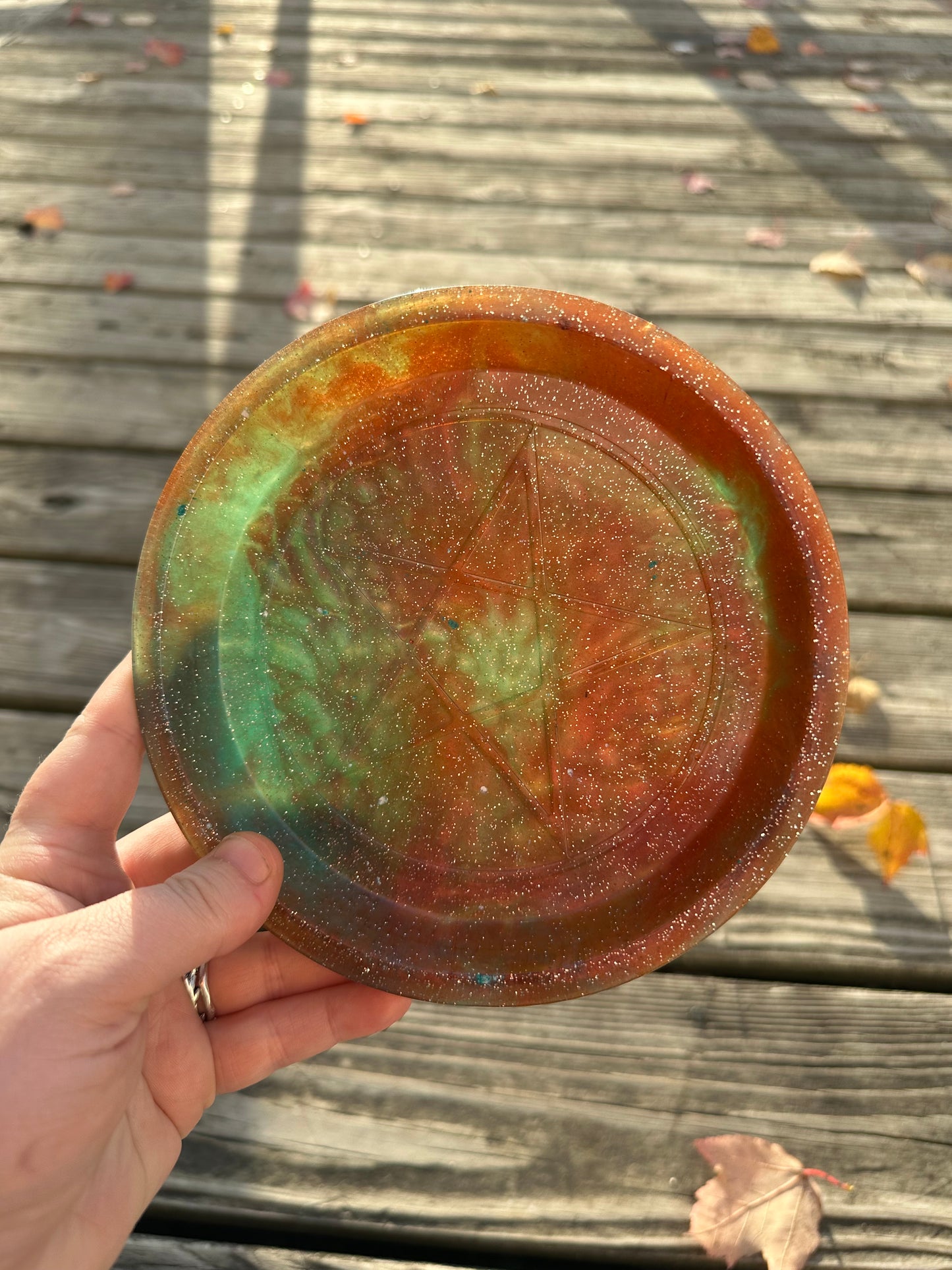 Galaxy Pentacle Offering Dish