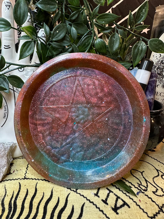 Galaxy Pentacle Offering Dish