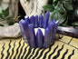 Purple Crystal Candle Holder